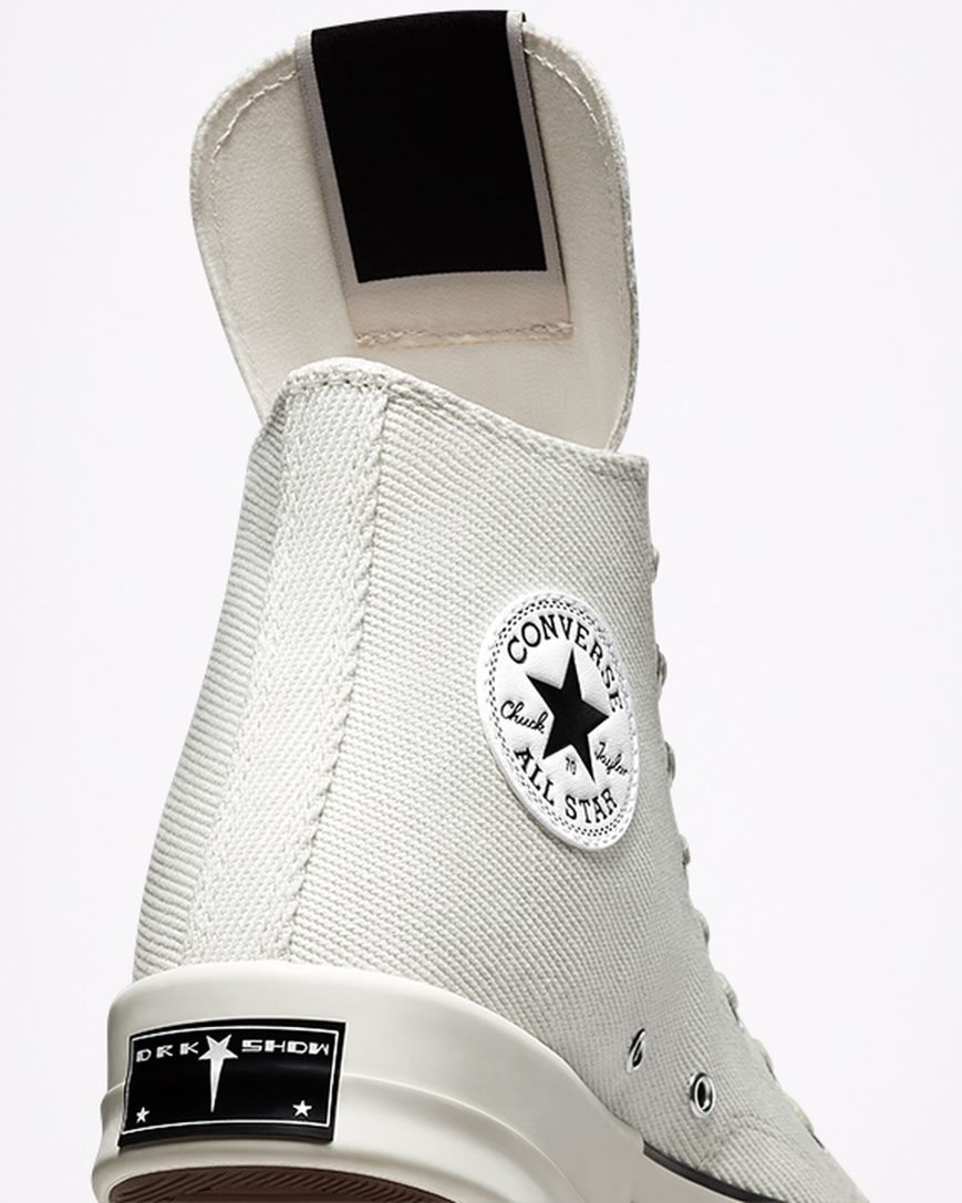 Zapatillas Altas Converse x DRKSHDW DRKSTAR Chuck 70 Hombre Blancas Negras | PE 842WEL